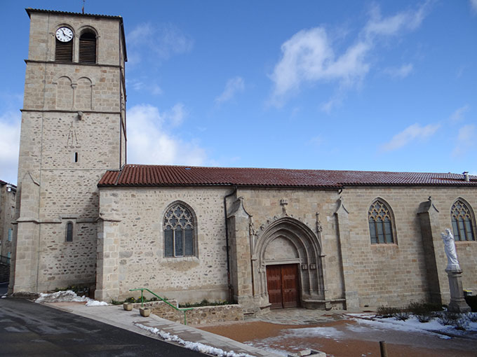 L'église de Saint Bonnet le Courreau